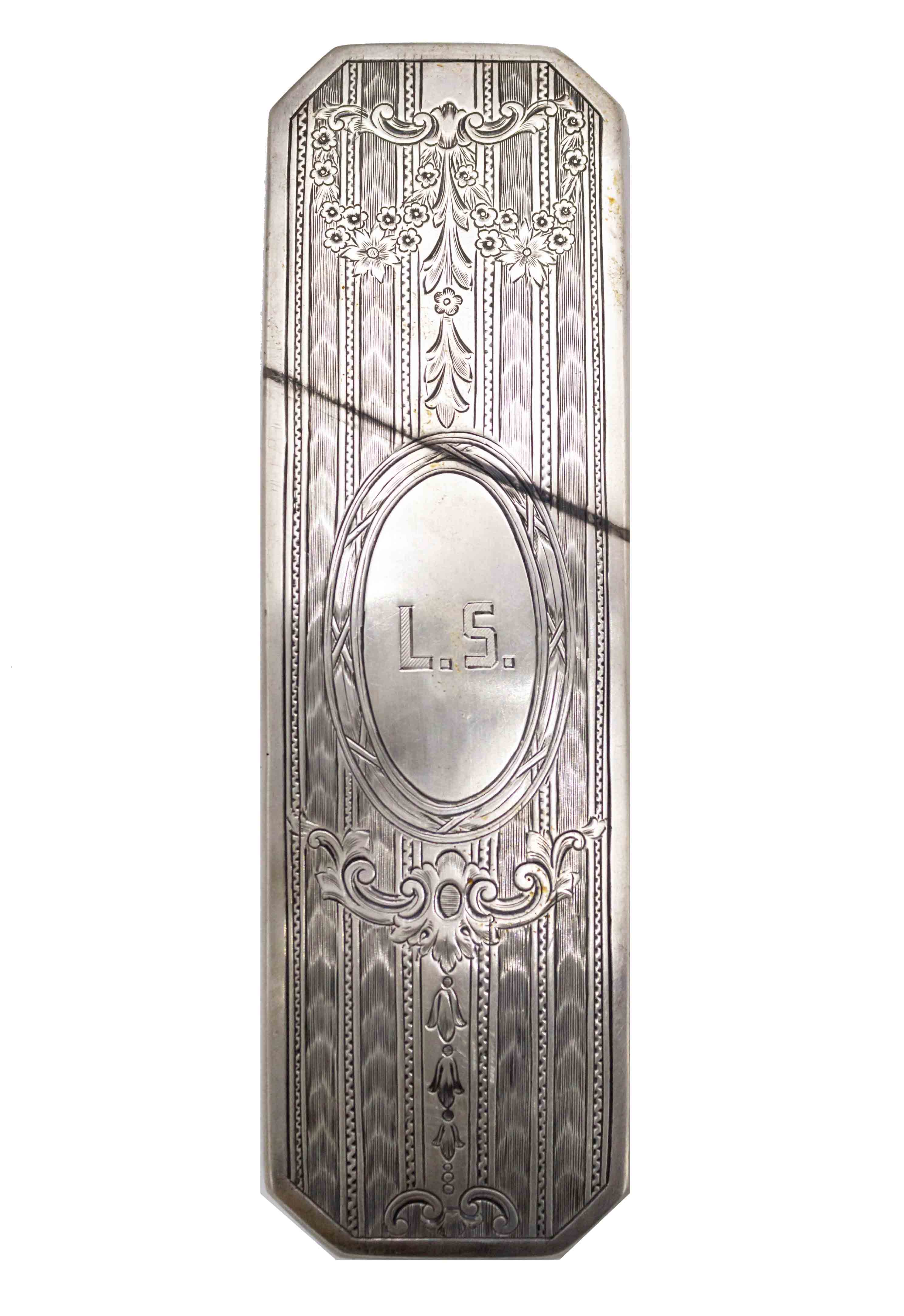 2-Piece English Victorian Silver Brush Set