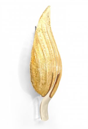 Italian Murano Gold Dusted Glass Wall Sconces