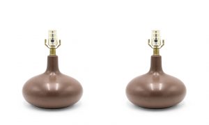 American Brown Metal Table Lamps