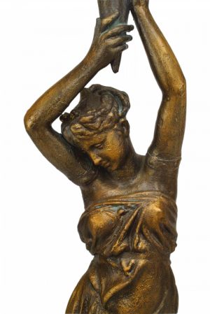Outdoor Iron Female Figure Statuary