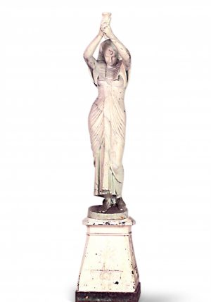 Pair of Outdoor Iron Nubian Women Statuaries