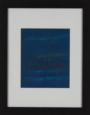 "Saturation VII" Blue Oil Pastel