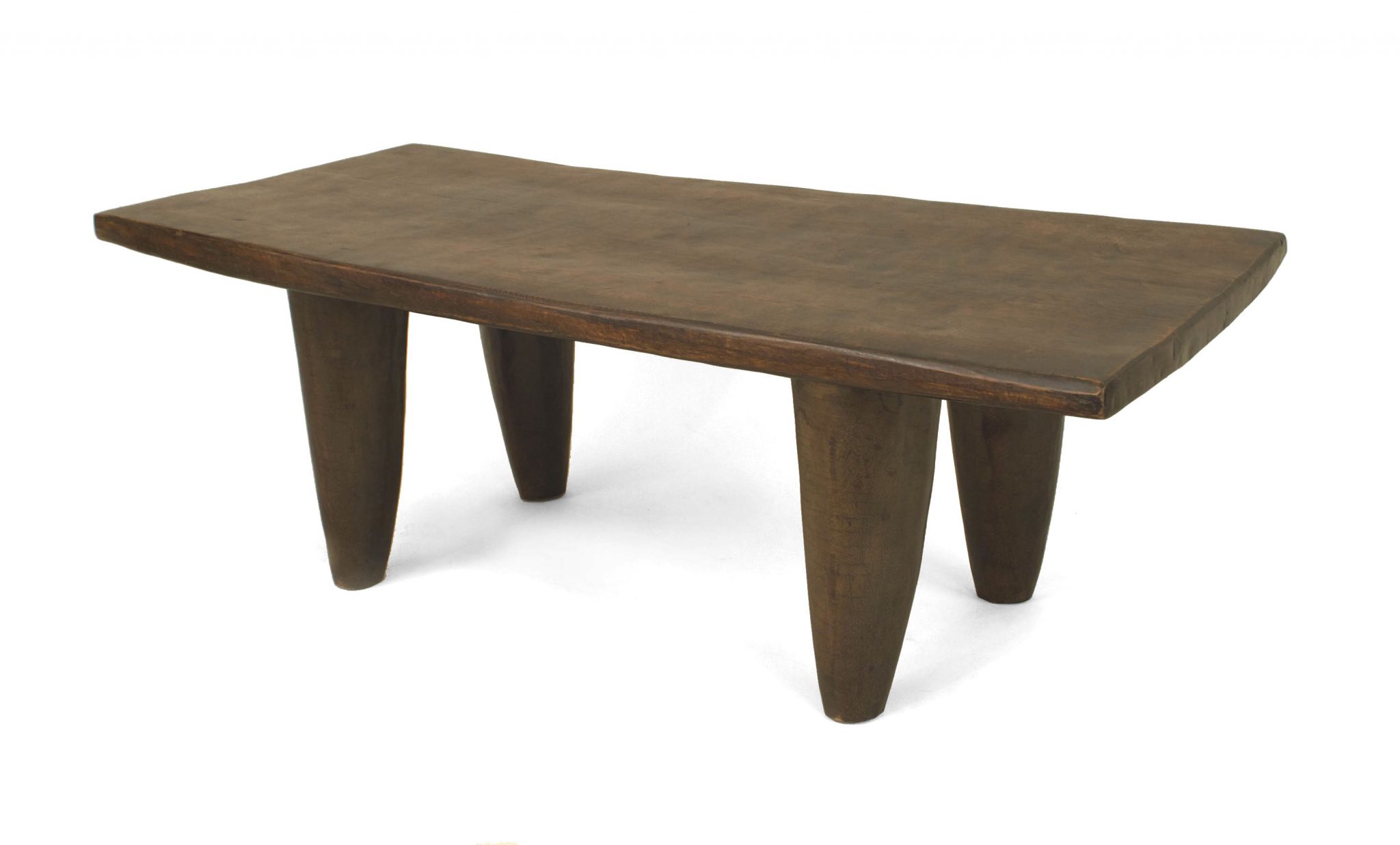 African Ghanaian Lobi Rosewood Coffee Table Newel Staging