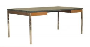 American Post-War Chrome and Marble Desk