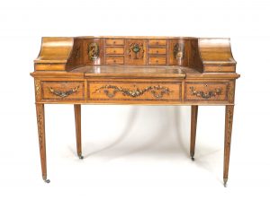 English Adams Style Satinwood Carlton House Desk